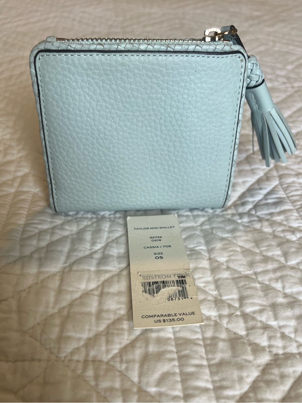 Tory Burch Taylor Mini Wallet Light Blue - Picture 2 of 10